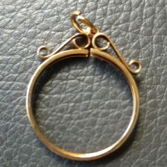9ct Gold Full Sovereign Pendant Mount