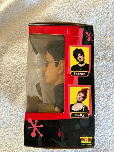 Ozzy and Sharon Osbourne boxed talking head toys