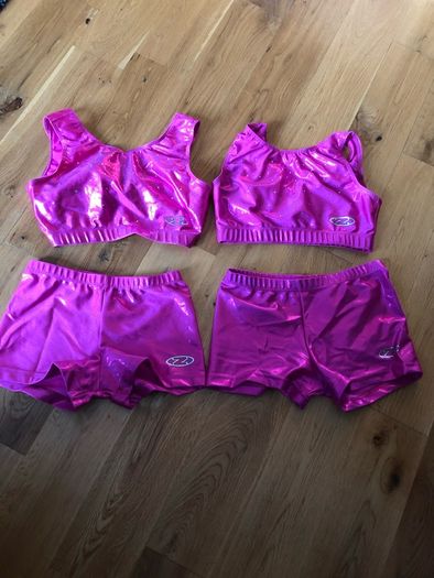 The Zone gymnastics top & shorts