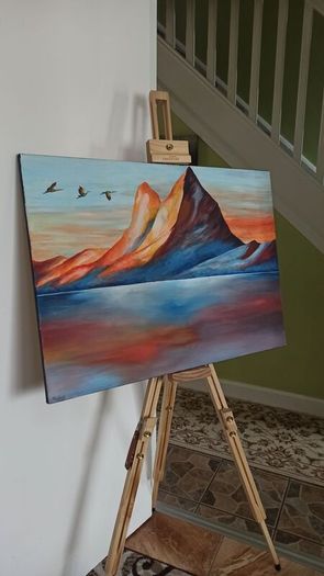 Original large abstract canvas painting