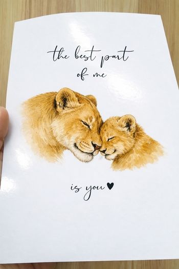 Lion Nursery Print -  The best part of me is you