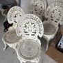 Aluminium garden chairs x 4 Image 2