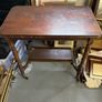 Victorian Mahogany Two Tier Side Table Lamp Table on Castors c.1880 to 1900 Image 2