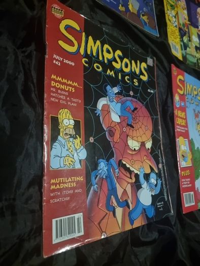 Four Simpsoms comics. Early 2000s.