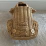 Rattan Toy Car with working Wheels Image 4