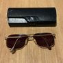 Vintage Menrad Aviator Gold Frame Sunglasses 70s Image 3