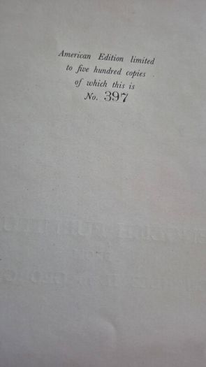 limited edition book.1 if 500