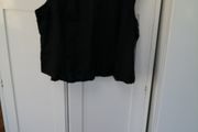 Hobbs Black Linen Top Size 18