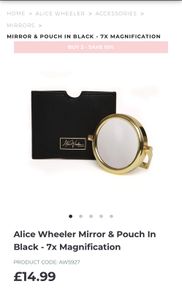 Pocket  mirror and pouch