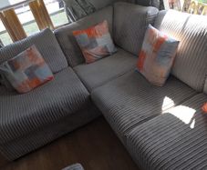 sofa with poof