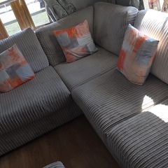 sofa with poof