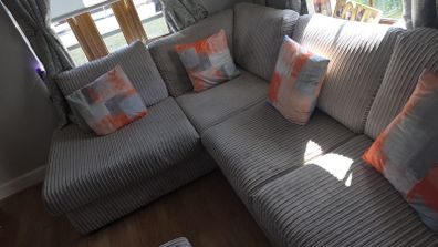 sofa with poof