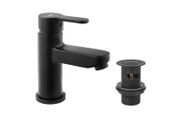 Mono Basin Mixer Sink Tap &amp; Press Top Waste | Matt Black
