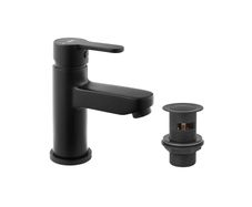 Mono Basin Mixer Sink Tap & Press Top Waste | Matt Black