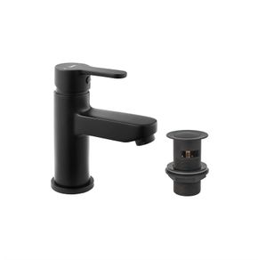 Mono Basin Mixer Sink Tap & Press Top Waste | Matt Black
