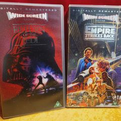 Vintage Star Wars Vhs's Sealed NEW With Leaflets Rare