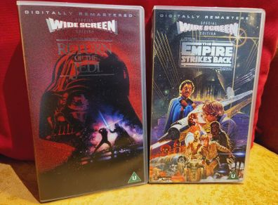 Vintage Star Wars Vhs's Sealed NEW With Leaflets Rare
