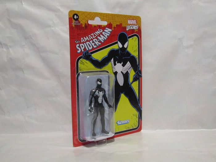 Marvel Legends Retro Kenner Black Spider-Man Action Figure Retro Series 3.75 inches 9.5cm MOC Mint On Card