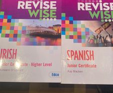 Revise wise Irish(H) and Spanish books Junior Cert