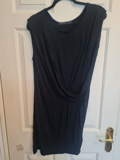 AllSaints Sabie black dress Rrp190e