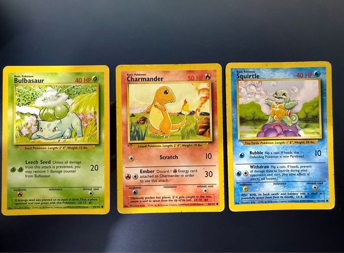 Pokemon - Bulbasaur, Charmander & Squirtle