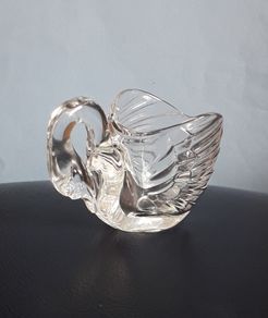 Crystal Swan - Trinket Dish or Posy Vase