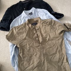 3 long-sleeve cotton Zara shirts size M