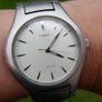 Timex Men's Wristwatch Water Resistant 50 Meters Stainless Steel Back Silvertone Image 2