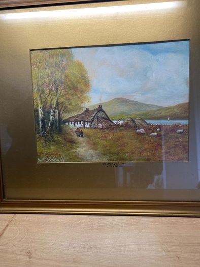 Antique Watercolour On Loch Voil 1905