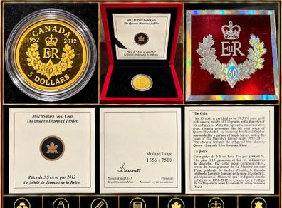 1/10 oz rare gold coin in Canadian mint packaging.