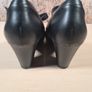 CLARKS heels court shoes black leather Size Uk 5.5 D Eu 39 Image 5