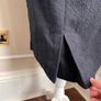 Designer Byron Lars Beguile Carissima Sheath Navy Blue Pencil Dress Image 4