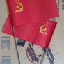 Soviet Russian,  Paper Parade Flags (x2) ,1980s Image 2