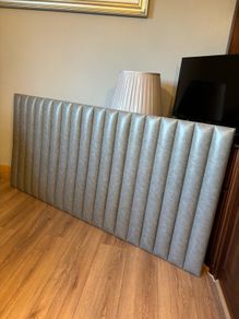 Leather headboard