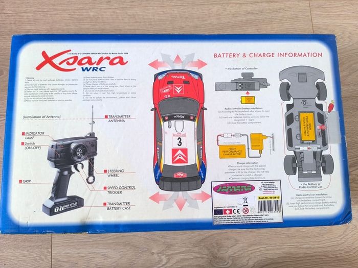 Vintage Citroen Xsara WRC 2004 Monte Carlo Rally 1 10 Scale RC Radio Control Car Boxed
