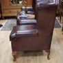 Leather Wingback Armchair Image 2
