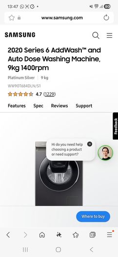 Samsung washing machine