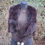 Art Deco 4ft Real Black Fox Fur Stole(Super Rare) Image 2