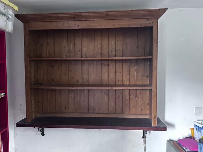 Solid pine shelves