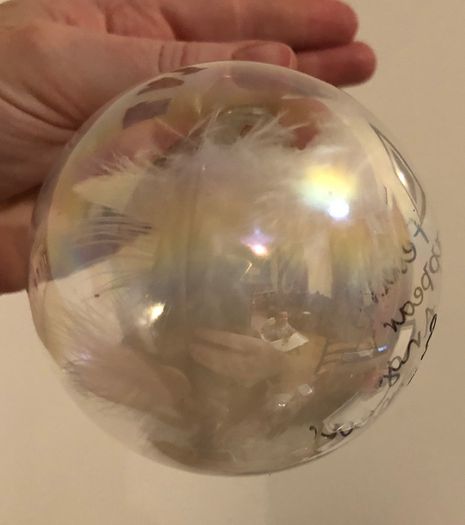 Personalised Glass Christmas baubles