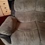 Two seater grey/black couch Image 3