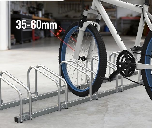6 Bike Stand Floor or Wall mounted bike rack for garage Bicycle Parking rack Cycle Storage Locking Stand