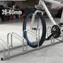 6 Bike Stand Floor or Wall mounted bike rack for garage Bicycle Parking rack Cycle Storage Locking Stand Image 3