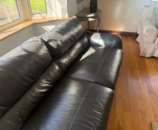 Sofa grey leather