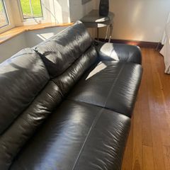 Sofa grey leather