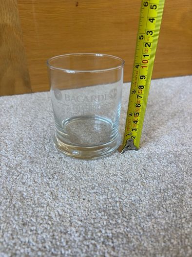 Collectible Bacardi 150 Year Anniversary Tumbler Glass
