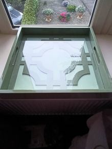 Glass tray Paul  Costello