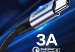 Ugreen 3M USB-C Fast Charging QC 3.0/2.0 & Data Sync Nylon Braided Cable (Brand New/Warranty)