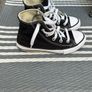 Kids Black Converse UK12 Image 3