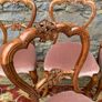 Set of 4 Victorian walnut Dining Chairs. Image 3